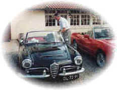 Mr Carl Timmer and his Giulia Spider