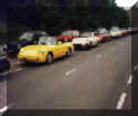 Lining up again. Nice yellow 4th series Spider