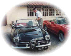 Mr Carl Timmer and his Giulia Spider